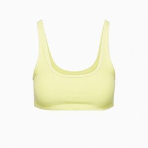 Aritzia TNAcozy butteryellow sports bra size medium